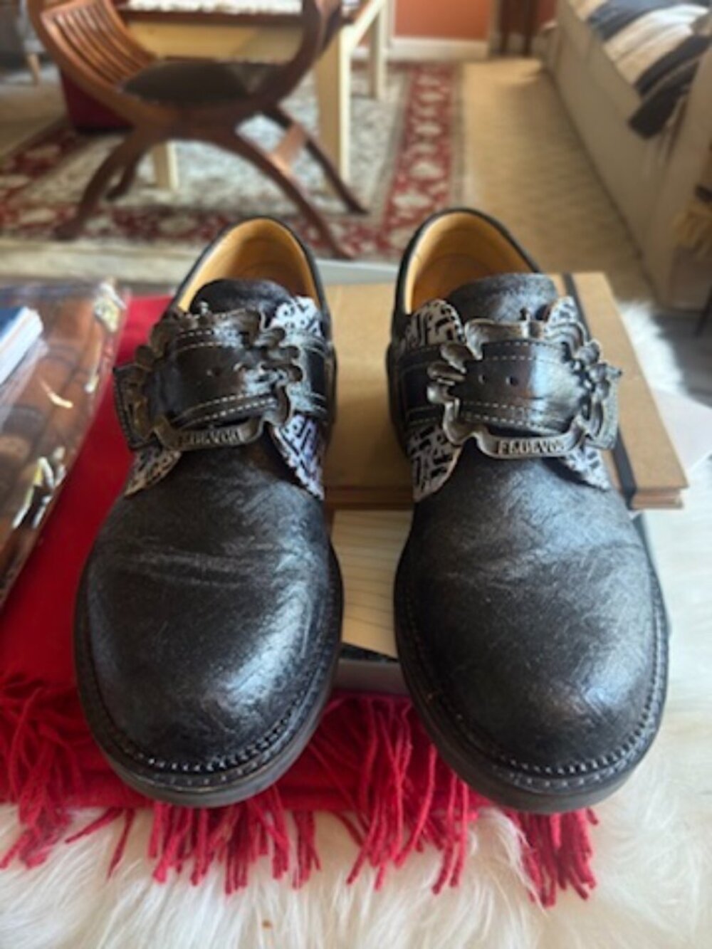 Women John Fluevog Johane Angel shoe with custom buckle sz 7,5 129